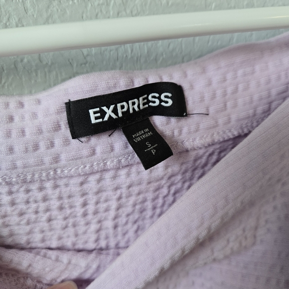Express Small Purple Off the Shoulder Top - Picture 3 of 4